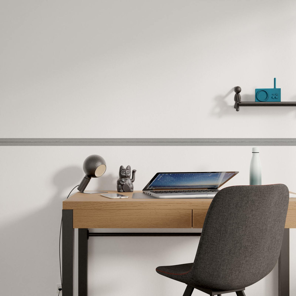 Galon vinyle Sarbacane Argent Effet horizontal