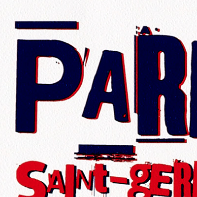 Papier peint Psg Blanc