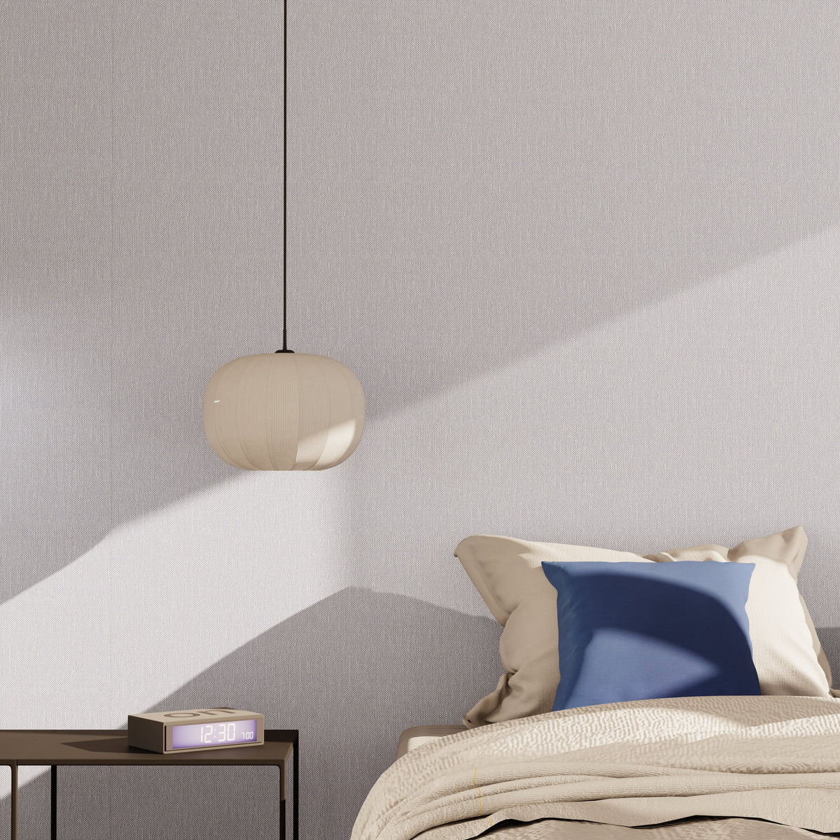 Papier peint vinyle Podium Gris clair Trame