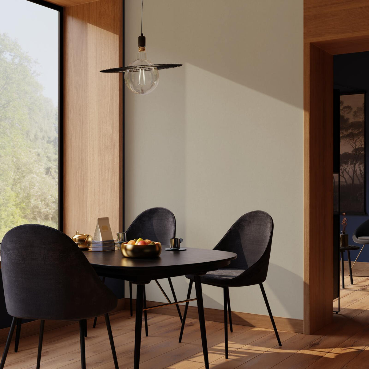 Papier peint intissé Palazzo Ivoirine Satiné