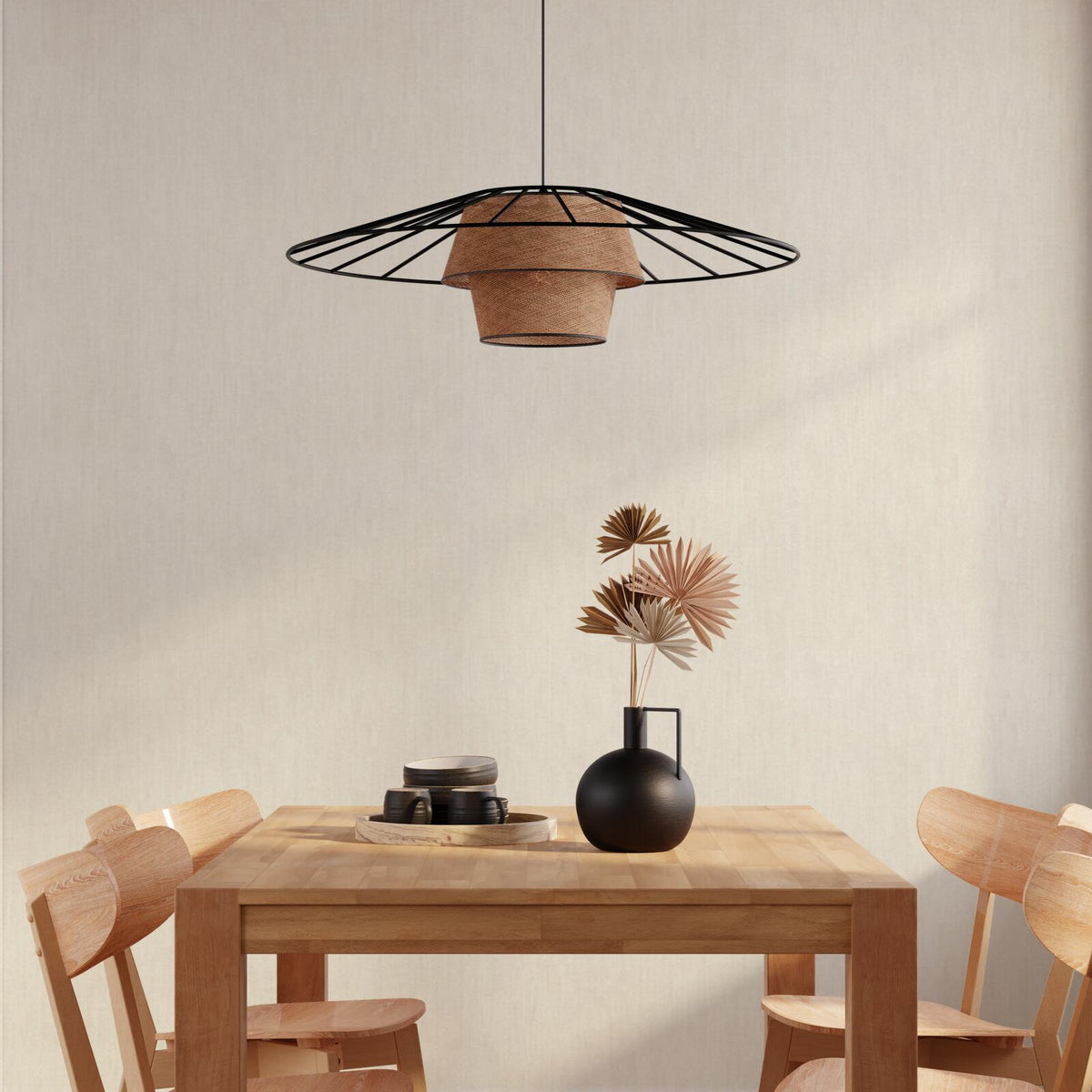 Papier peint intissé Tweed Écru Trame