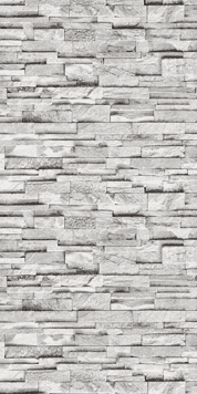 Papier peint intissé Parement Gris clair