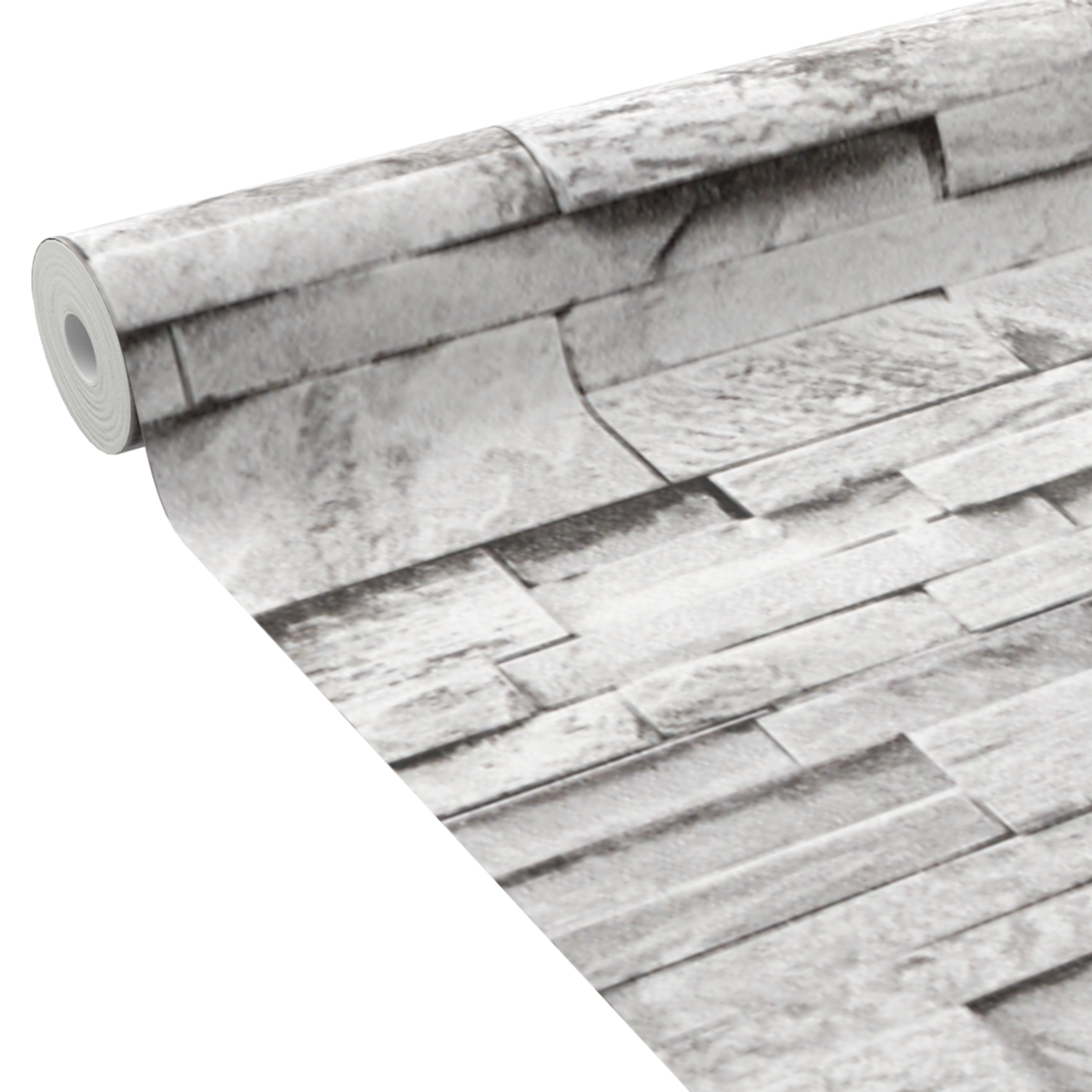 Papier peint intissé Parement Gris clair