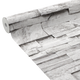 Papier peint intissé Parement Gris clair
