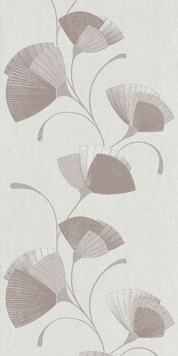 Papier peint intissé Flower eventail Blanc
