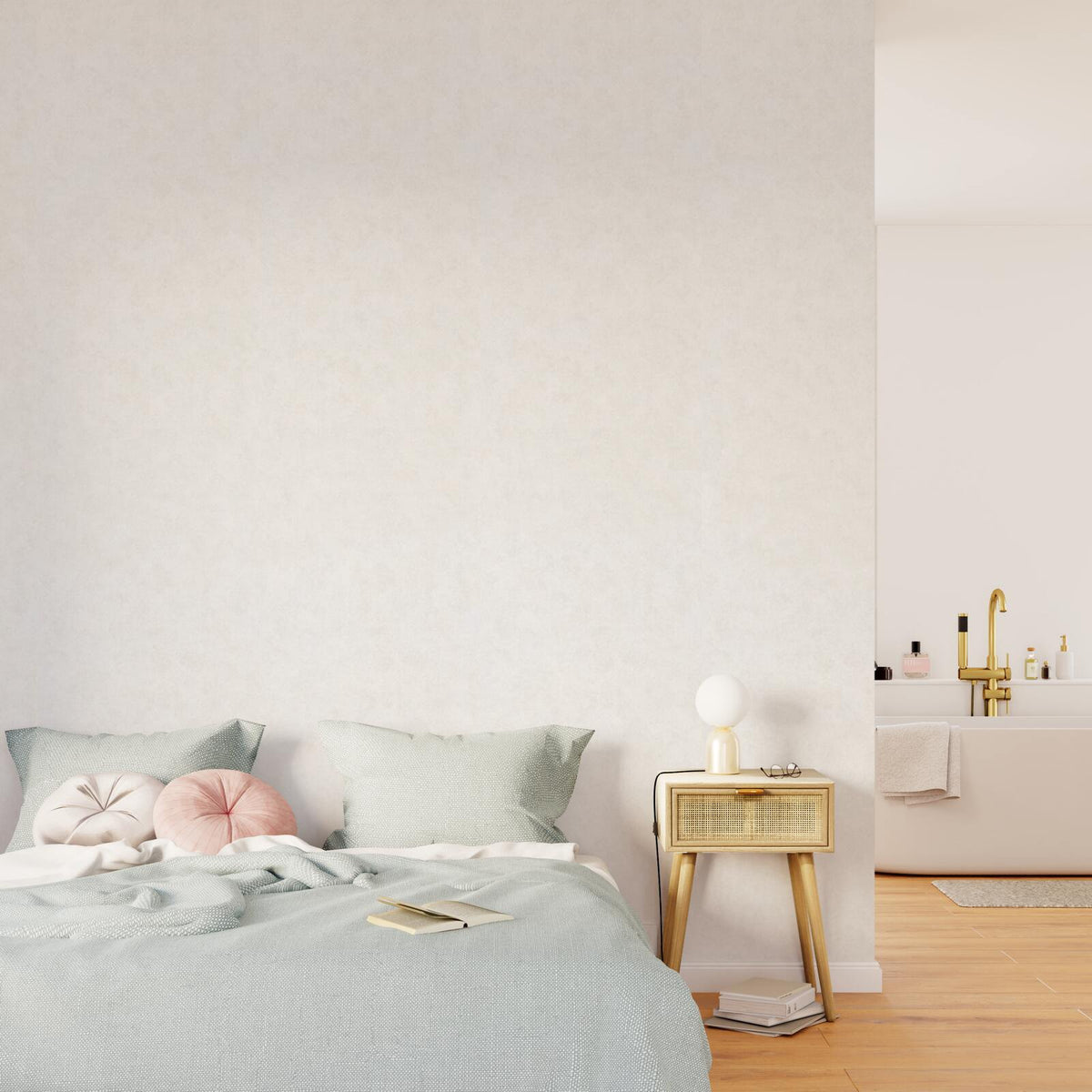 Papier peint intissé Essentielle Lin clair Lisse