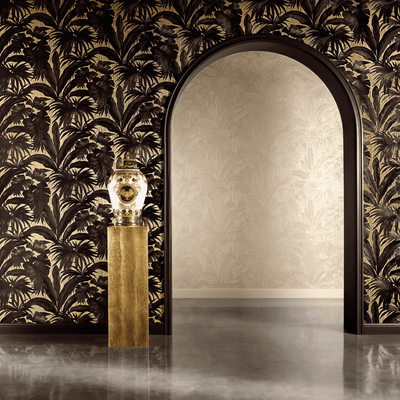 VERSACE Papier peint intissé Versace giungla Noir