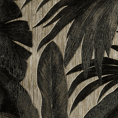 Versace Papier peint intissé GIUNGLA coloris noir