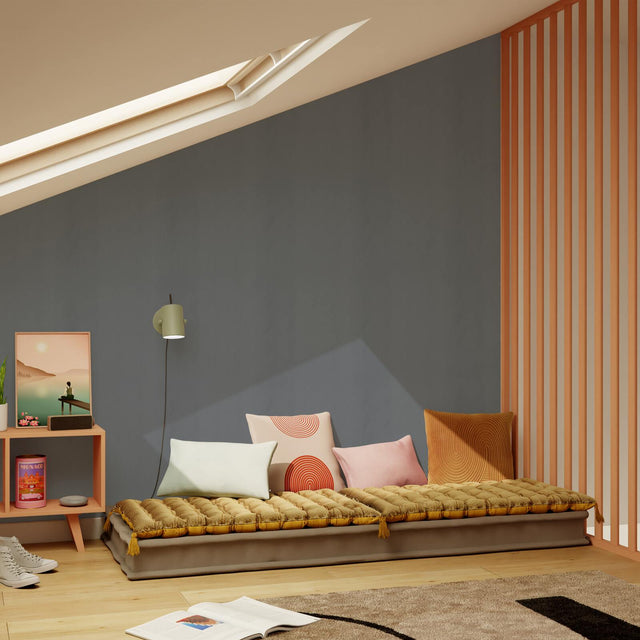 Papier peint intissé NEW INFINITY coloris gris acier