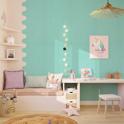 Papier peint intissé New infinity Menthe glacée Lisse