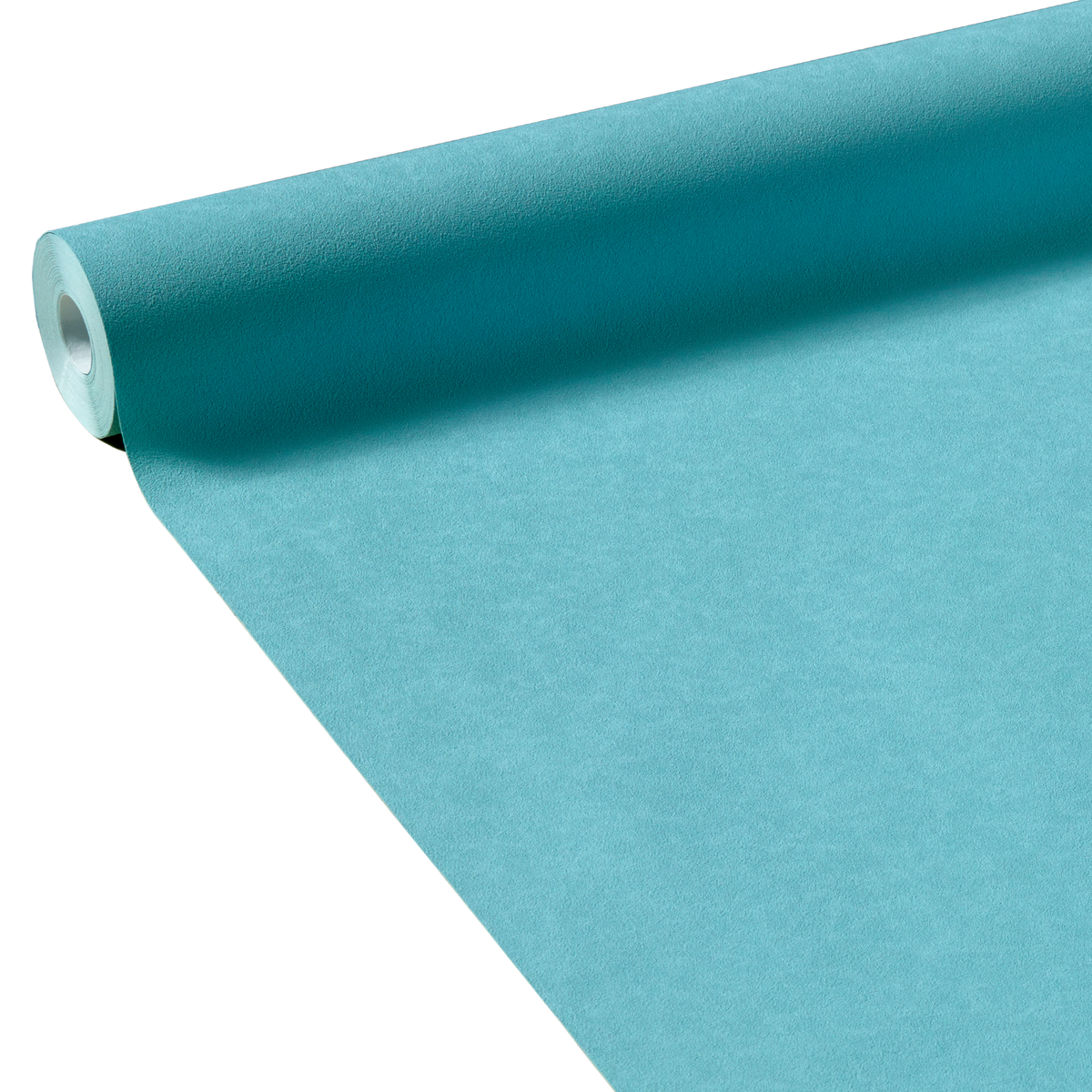 Papier peint intissé New infinity Bleu turquoise Lisse