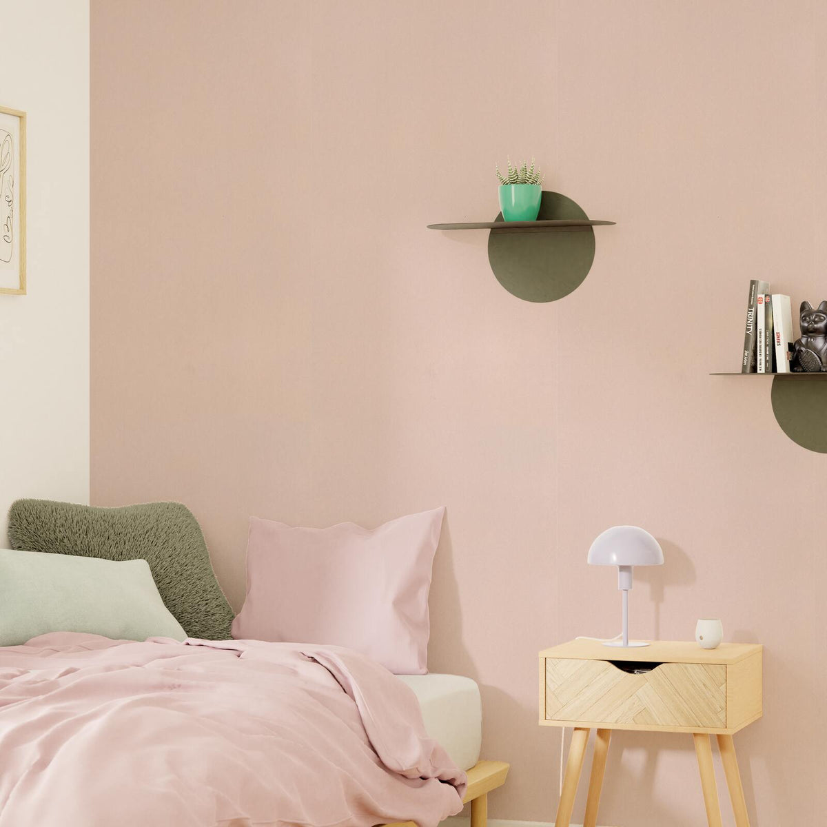 Papier peint intissé New infinity Rose macaron Lisse