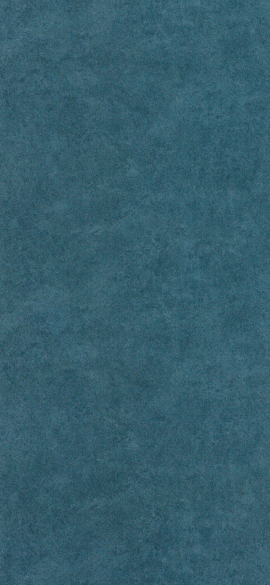 Papier peint intissé Fine béton Bleu pétrole Satiné