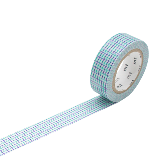 Masking tape HOUGAN MINT & MARINE coloris bleu