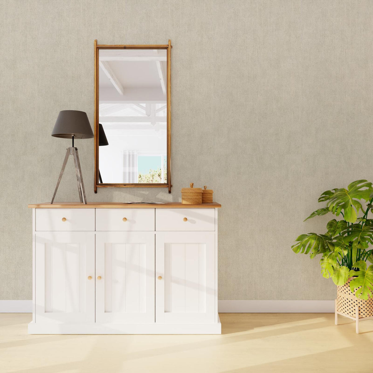 Papier peint intissé Sublime Sable beige Pailleté