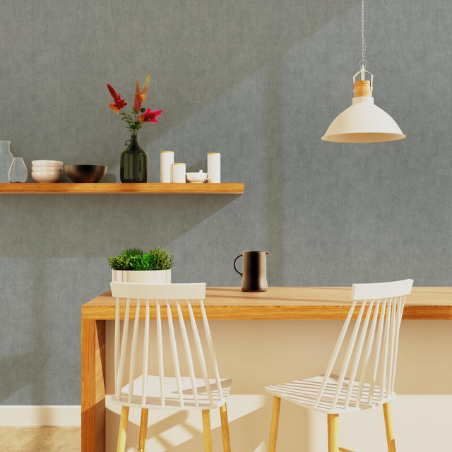 Papier peint intissé SUBLIME coloris gris moyen