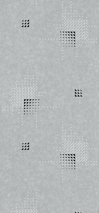 Papier peint intissé Magic light Gris moyen