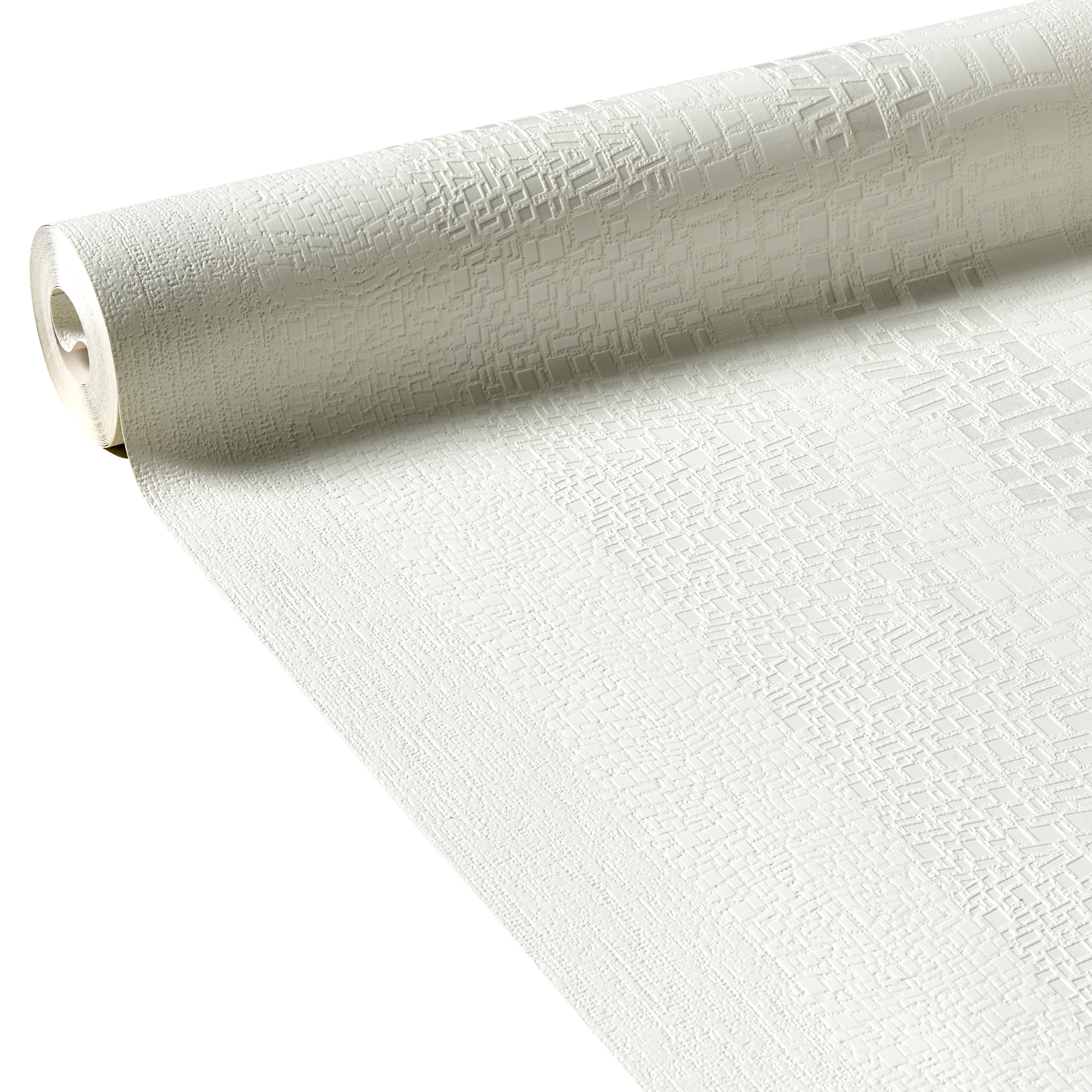 Papier peint vinyle STONE LIGHT coloris blanc