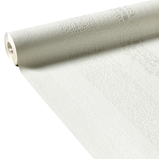 Papier peint vinyle STONE LIGHT coloris blanc