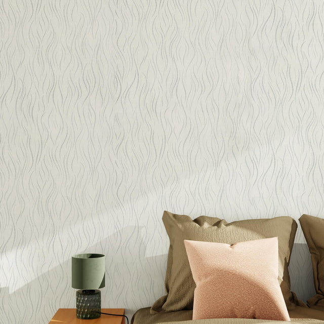 Papier peint intissé JULIANA coloris blanc