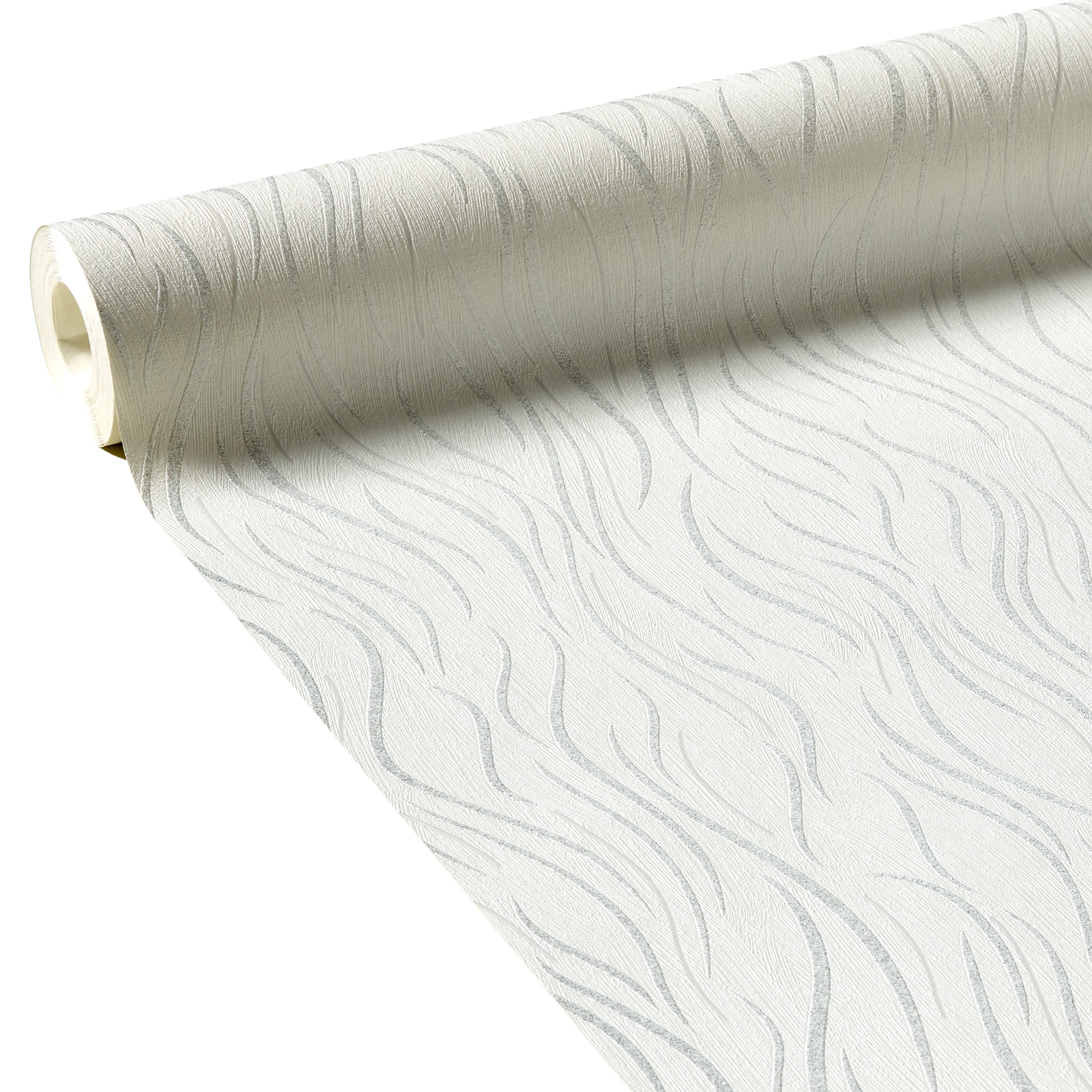 Papier peint intissé JULIANA coloris blanc