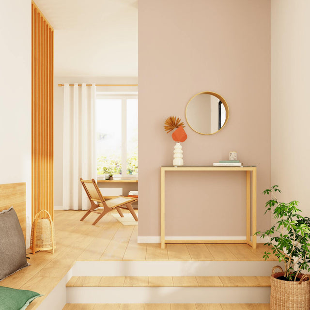 Papier peint intissé OPAL coloris rose pétale