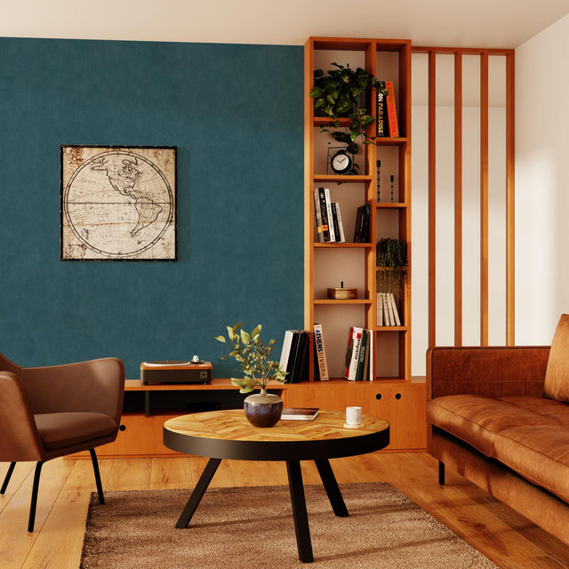 4MURS Papier peint intissé CLASSIC LINE bleu gazoline