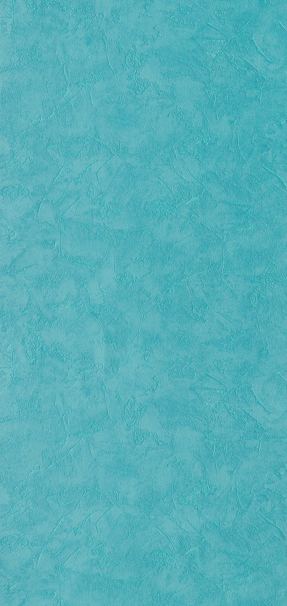 Papier peint intissé Ravenne Bleu turquoise Crépi grésé