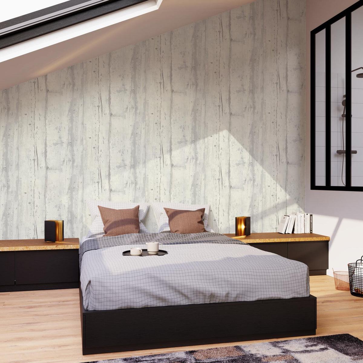 Papier peint intissé Scandinavia Blanc