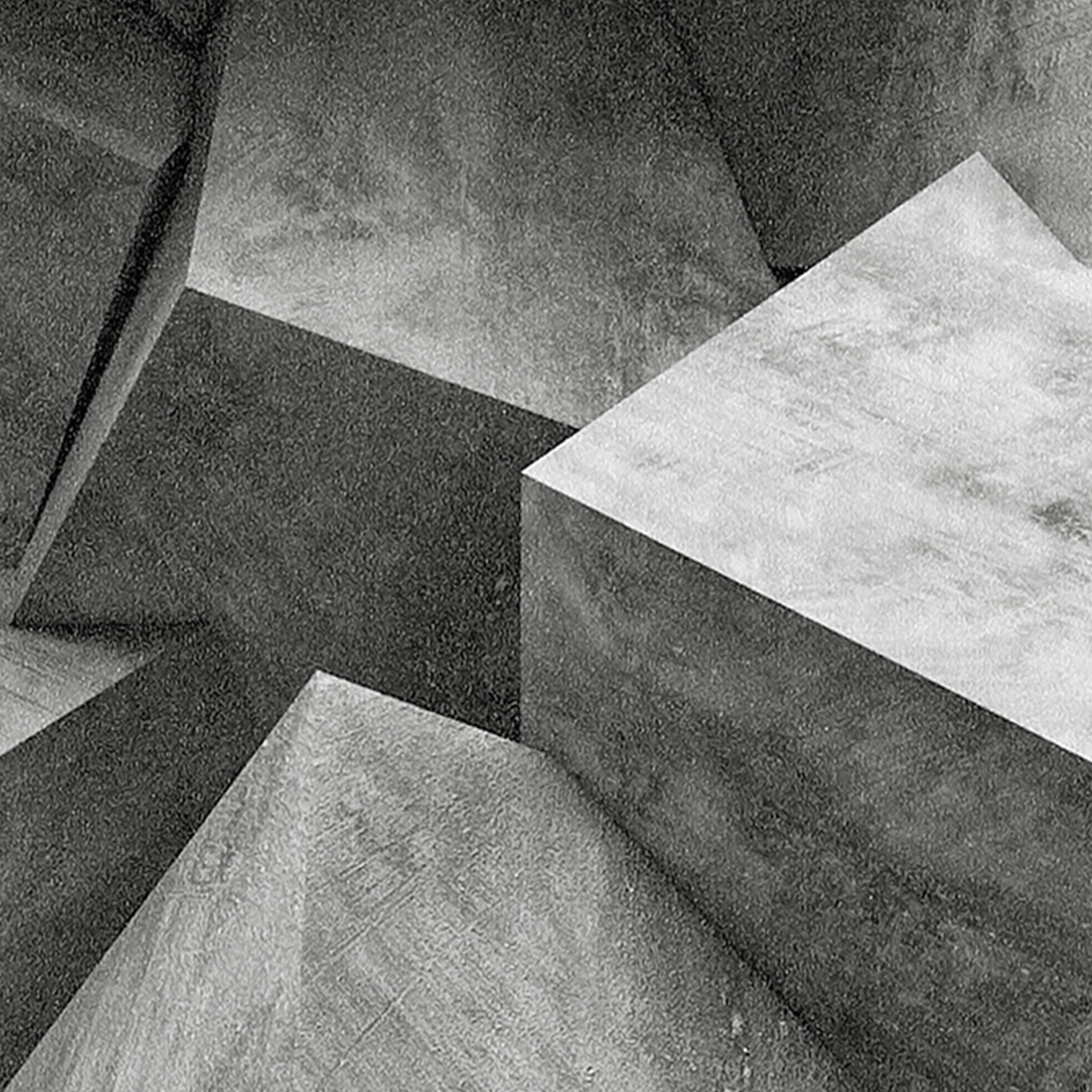 Papier peint intissé Stone fall Gris béton