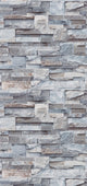 Papier peint intissé Parement pierre naturelle Gris béton