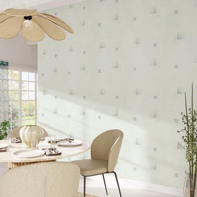 Papier peint intissé Magic light Blanc