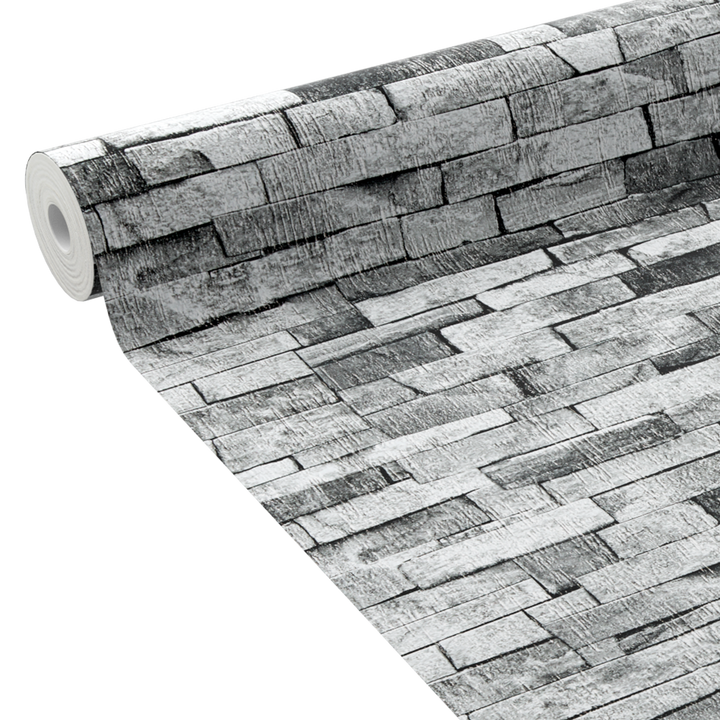 Papier peint Roc Gris moyen