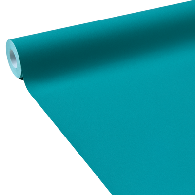 Papier peint intissé Opal Bleu lagon Lisse