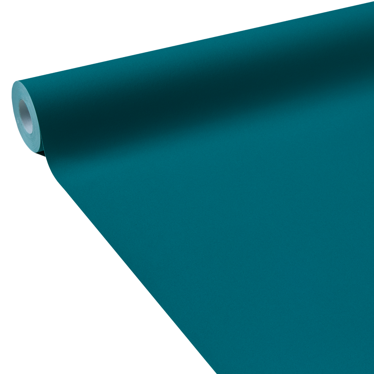 Papier peint intissé Opal Bleu paon Lisse