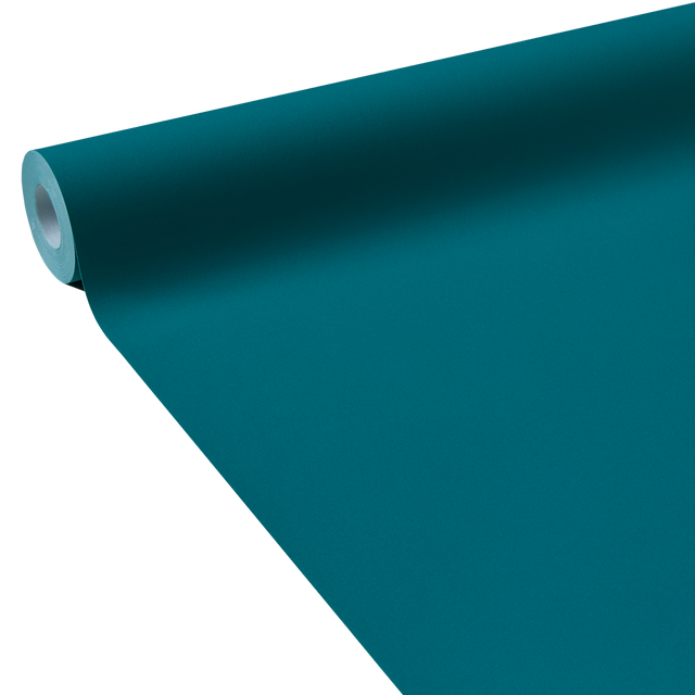 Papier peint intissé OPAL coloris bleu paon