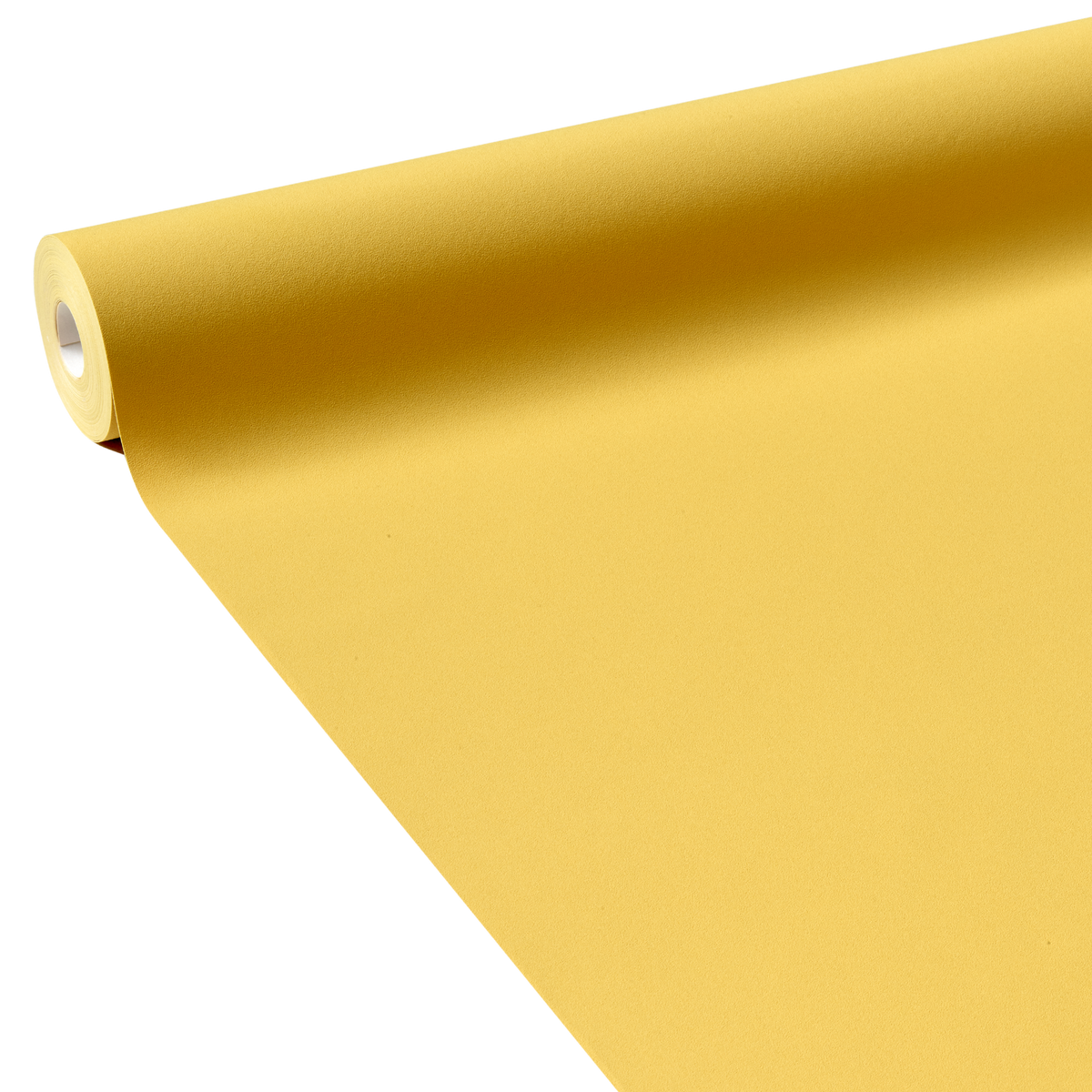 Papier peint intissé Opal Jaune moutarde Lisse