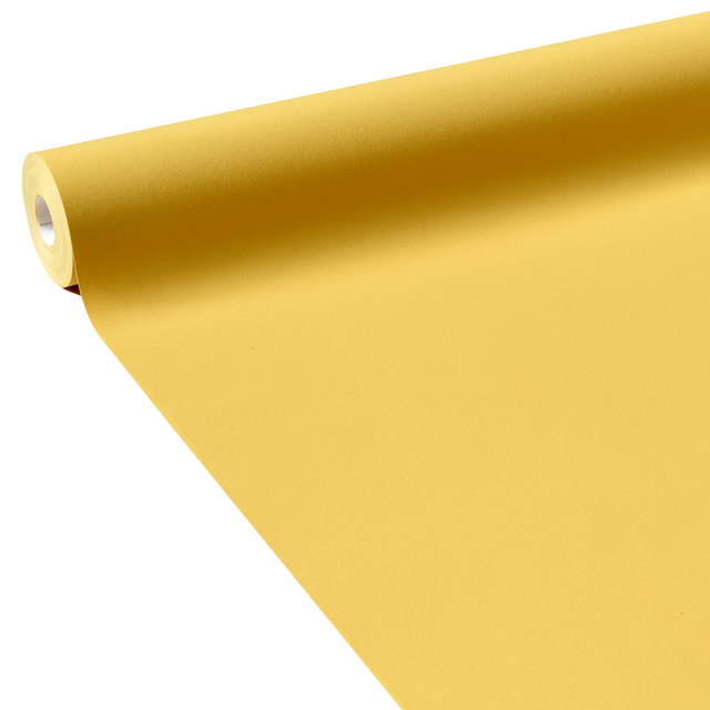 Papier peint intissé OPAL coloris jaune moutarde