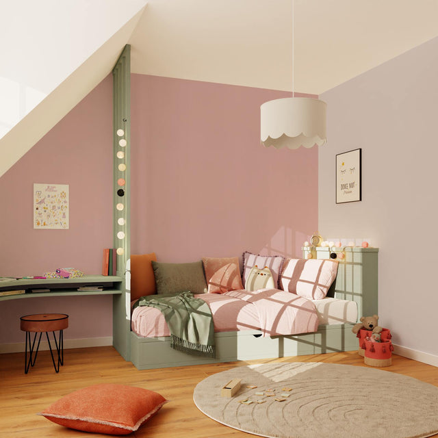 Papier peint intissé NEW INFINITY coloris rose guimauve