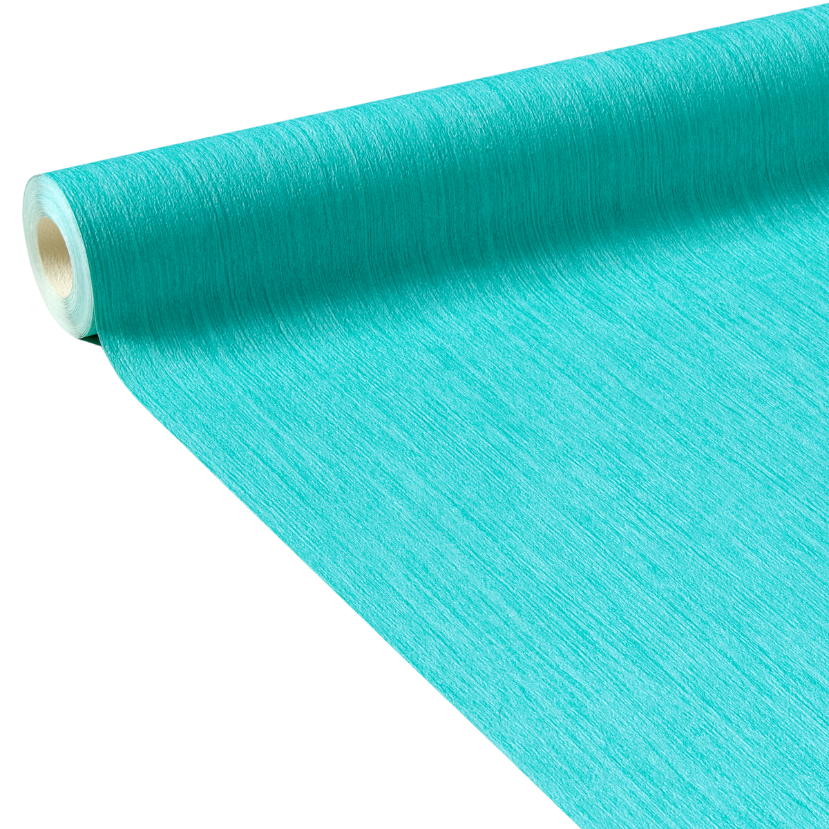 Papier peint Panama Bleu turquoise Lisse