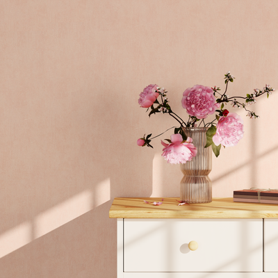 Papier peint intissé Sublime Rose poudré Pailleté