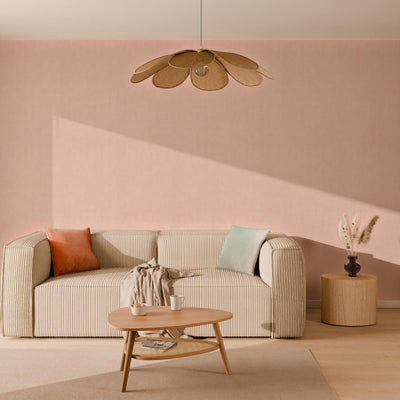 Papier peint intissé Sublime Rose poudré Pailleté