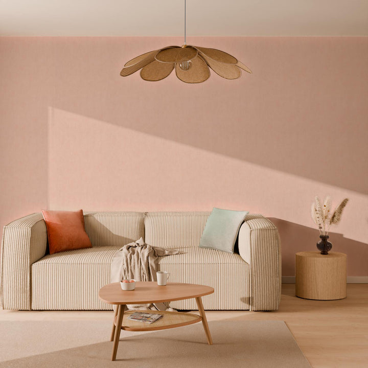 Papier peint intissé Sublime Rose poudré Pailleté