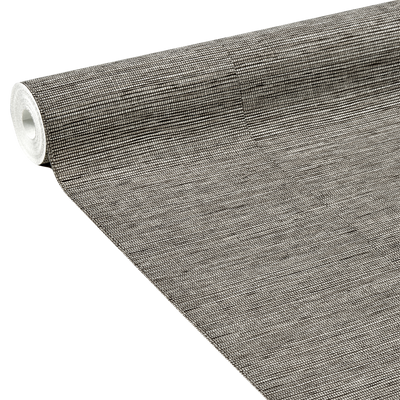 Papier peint intissé Curaçao Gris anthracite Paille orientale