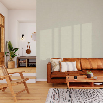 Papier peint intissé Curaçao Sable beige Paille orientale