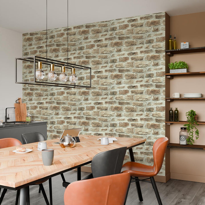 Papier peint intissé Sologne Sable beige 