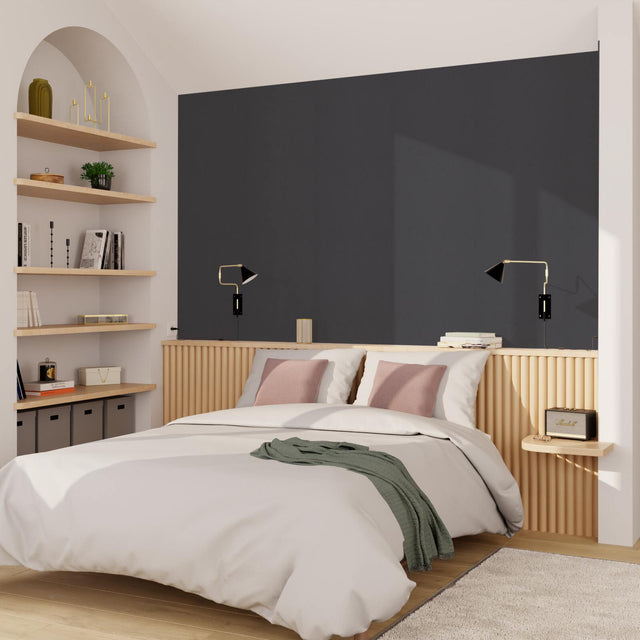 Papier peint intissé PALAZZO coloris gris souris