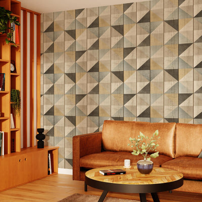 Papier peint intissé Lenny Bois 