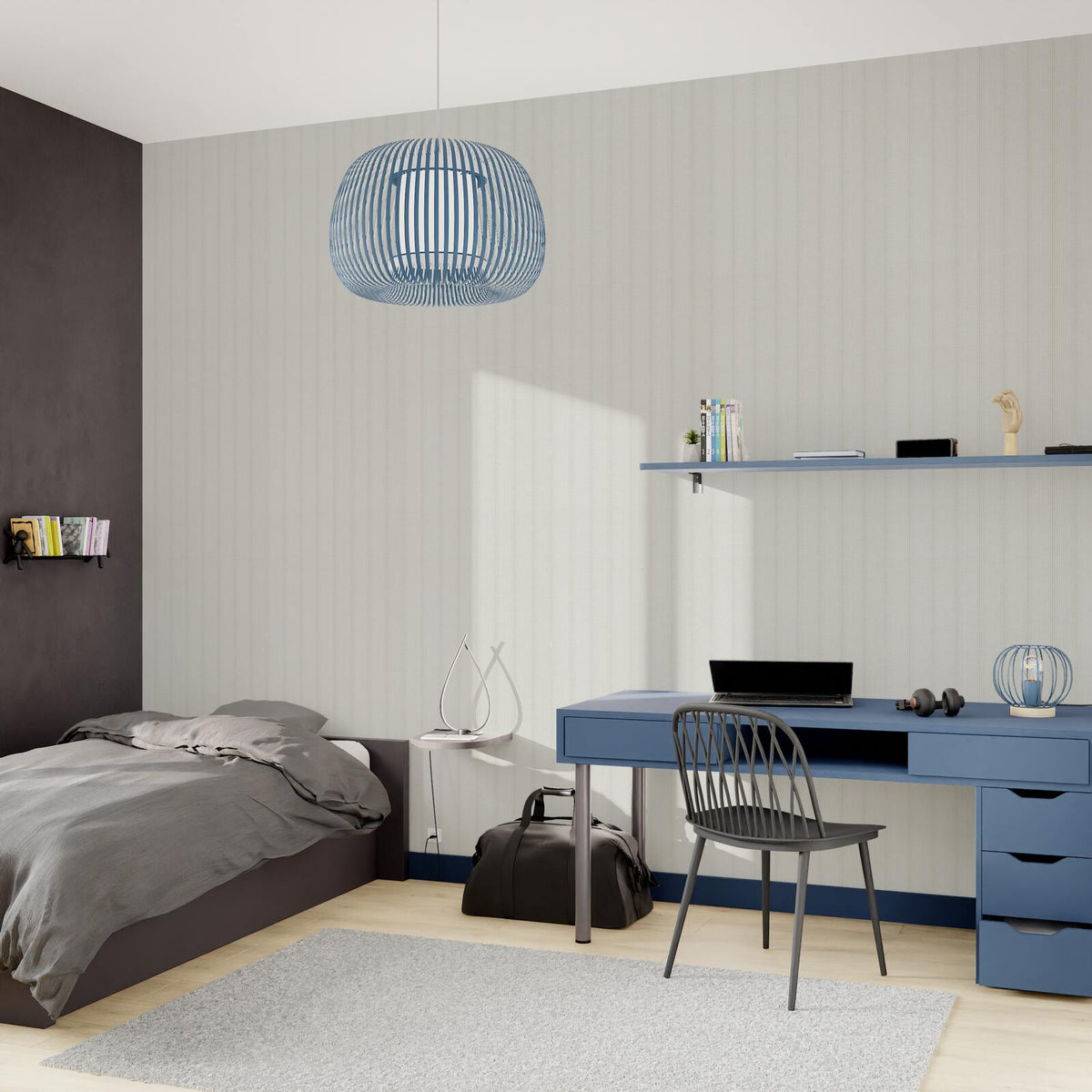 Papier peint intissé Lynea Blanc