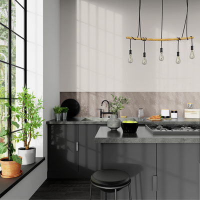 GROSFILLEX Revêtement décoratif à coller Gx wall+ greige stone Brun